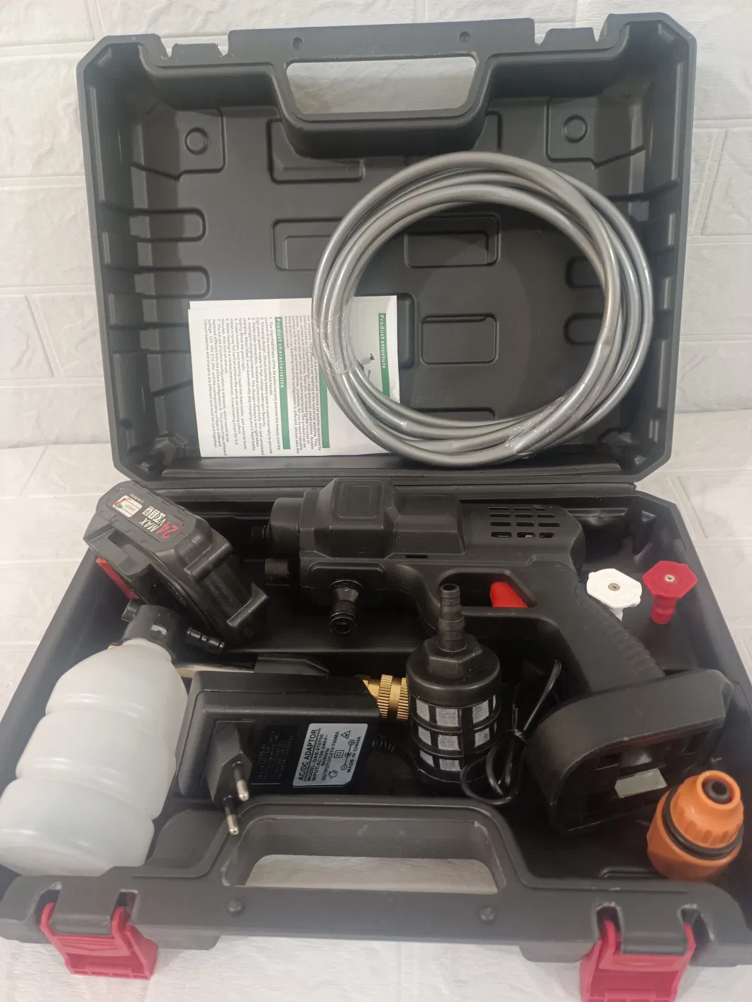 24V High Pressure Cordless Car Washer Wireless Spray Water Gun Cleaning machine