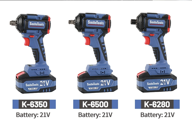 Chinese Factory Cordless Impact Screw Driver 4.0ah Li-ion Battery Electric Impact Wrench