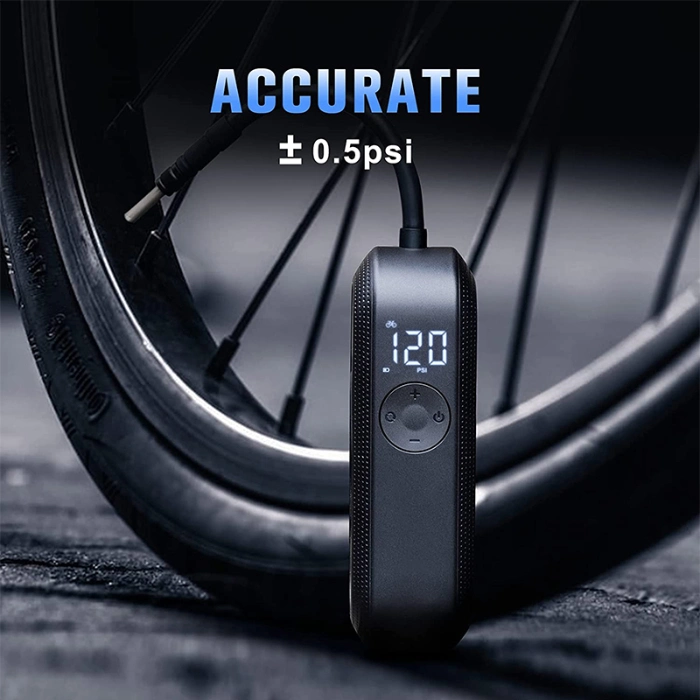 Tire Inflator Portable Air Compressor with Pressure Gauge 150 Psi Cordless Car Tire Inflator Auto Fast for Car Bike Motorcycle and Ball