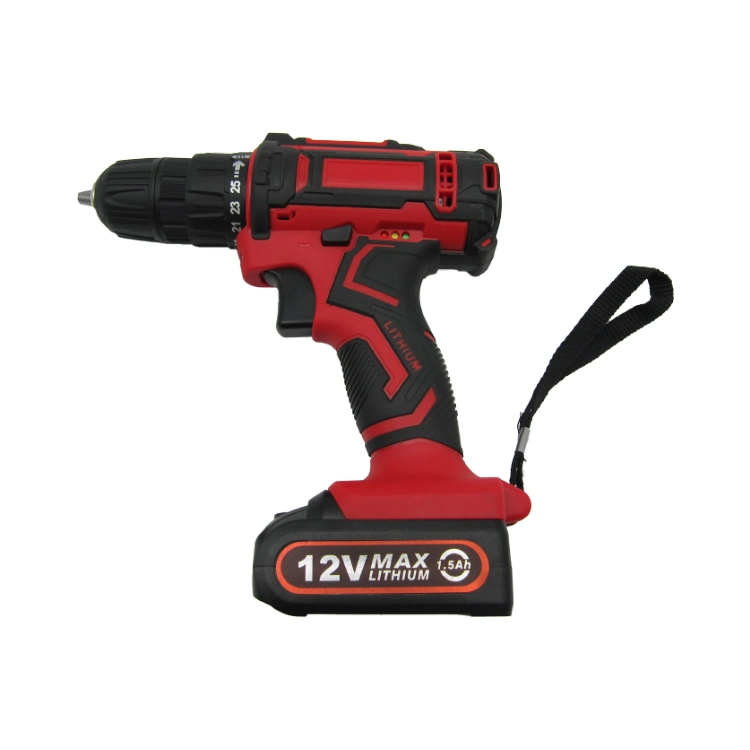 Professional Wosai Power Tools Craft Taladro Screwdriver Factory 1300mAh 12V Cordless Hammer Electric Impact Hand Power Drill