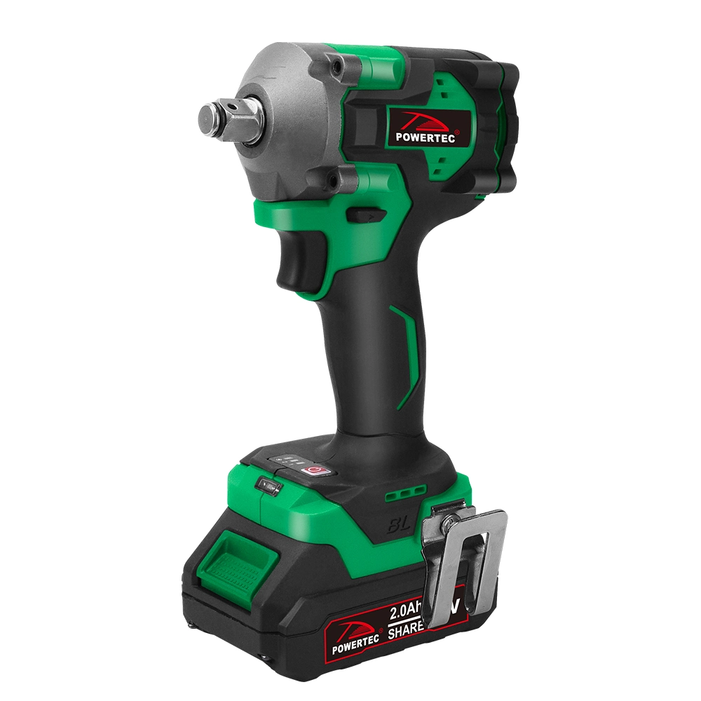 Powertec Li-ion Brushless Cordless Impact Wrench 20V High Torque Wrenches