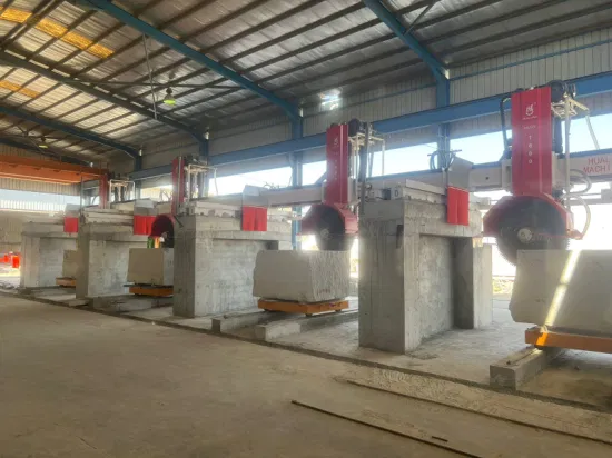 Bcmc China Manufacture Price Granite Stone Machinery Hydraulic Lifting 6 Pillars Automatic Slab Slicing Tile Machine Multi