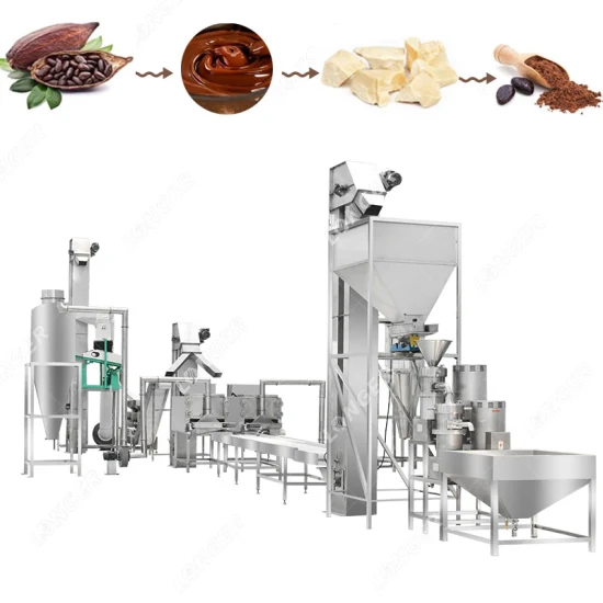 Lfm Cacao Bean Mass Nibs Liquor Paste Powder Grinder Processing Machine Plant Nut Cocoa Production Line