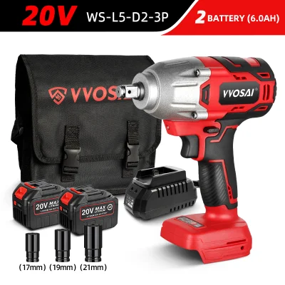 High Quality China Factory Vvosai 20V Cordless Impact Wrench