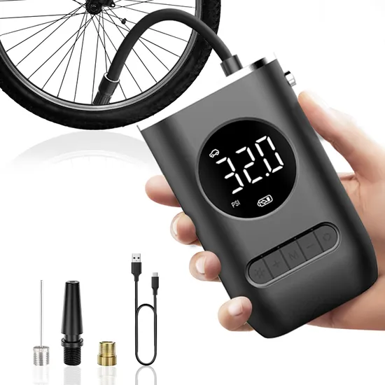 Heavy Duty Air Compressor Electric Wireless Tire Pressure Cordless Car Portable Air Pump Tire Inflator